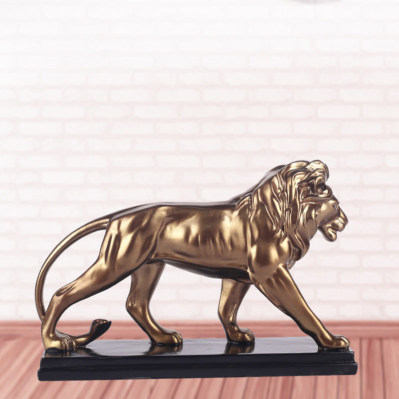 Estatua de escritorio de león de madera elegante/decorativa