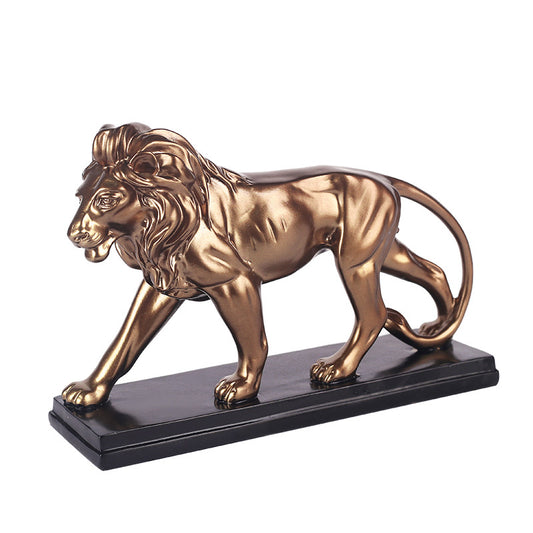 Estatua de escritorio de león de madera elegante/decorativa
