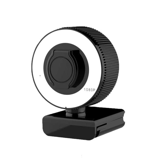 Webcam annulaire LED HD 1080p / 2K - Microphone intégré