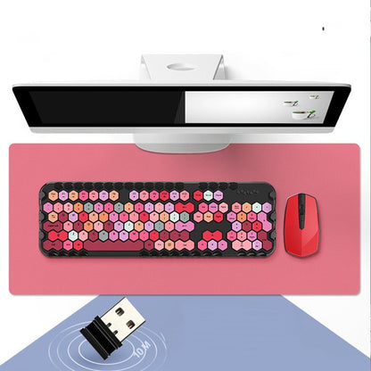 Wireless Waterproof Mechanical Keyboard & Mouse Set - Hexagonal Keys
