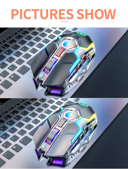 Rechargeable RGB Wireless Silent Gaming Mouse