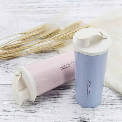 100% Straw Wheat Shaker/Protein Bottle - 450mL - Biodegradable