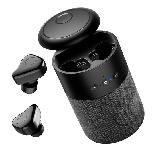 Bluetooth Speaker - Built-in Earbuds