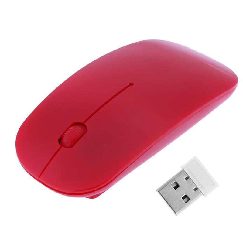 Thin Wireless Computer Mouse - USB Connection