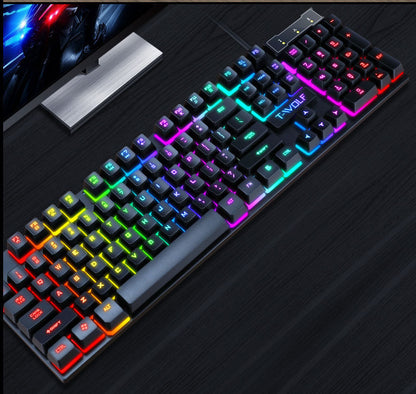 Gaming RGB PC Keyboard & Mouse Set - Wired / Waterproof